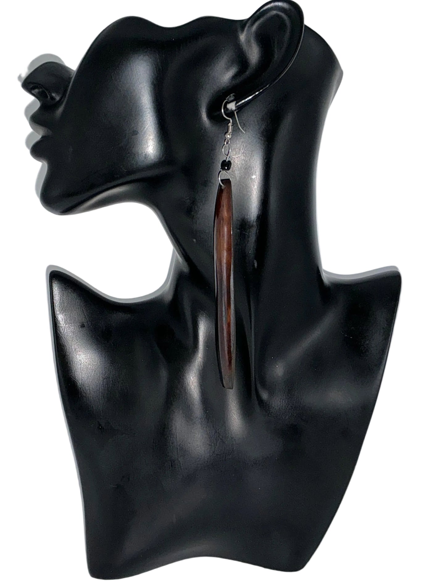 Ebony Bone Drop Earrings