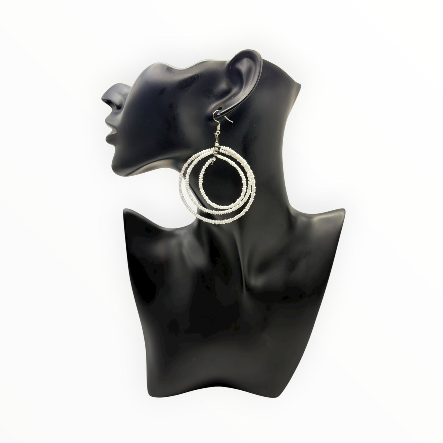 Beaded Hoops