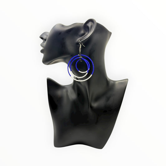 Beaded Hoops