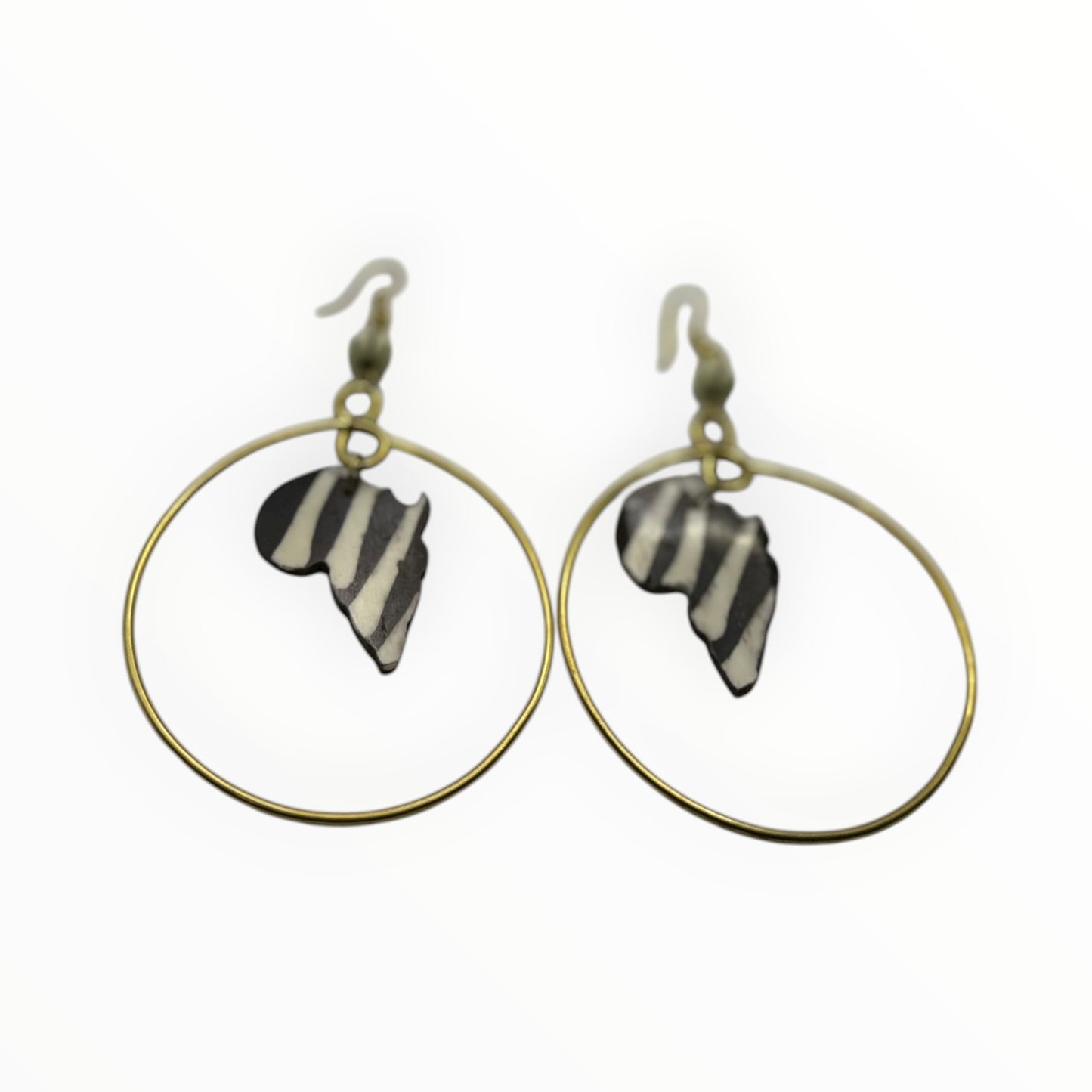 Zebra Muse Hoop Earrings