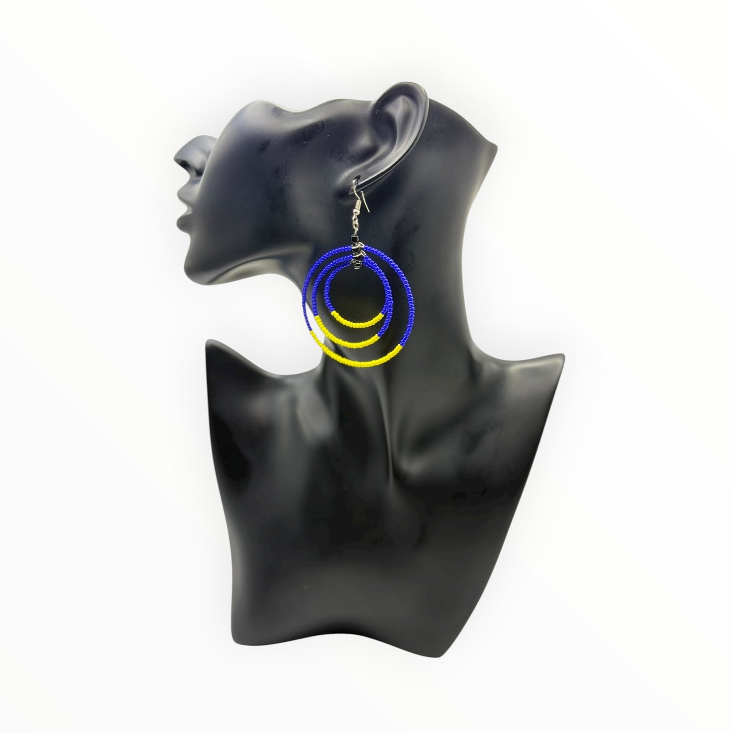 Beaded Hoops
