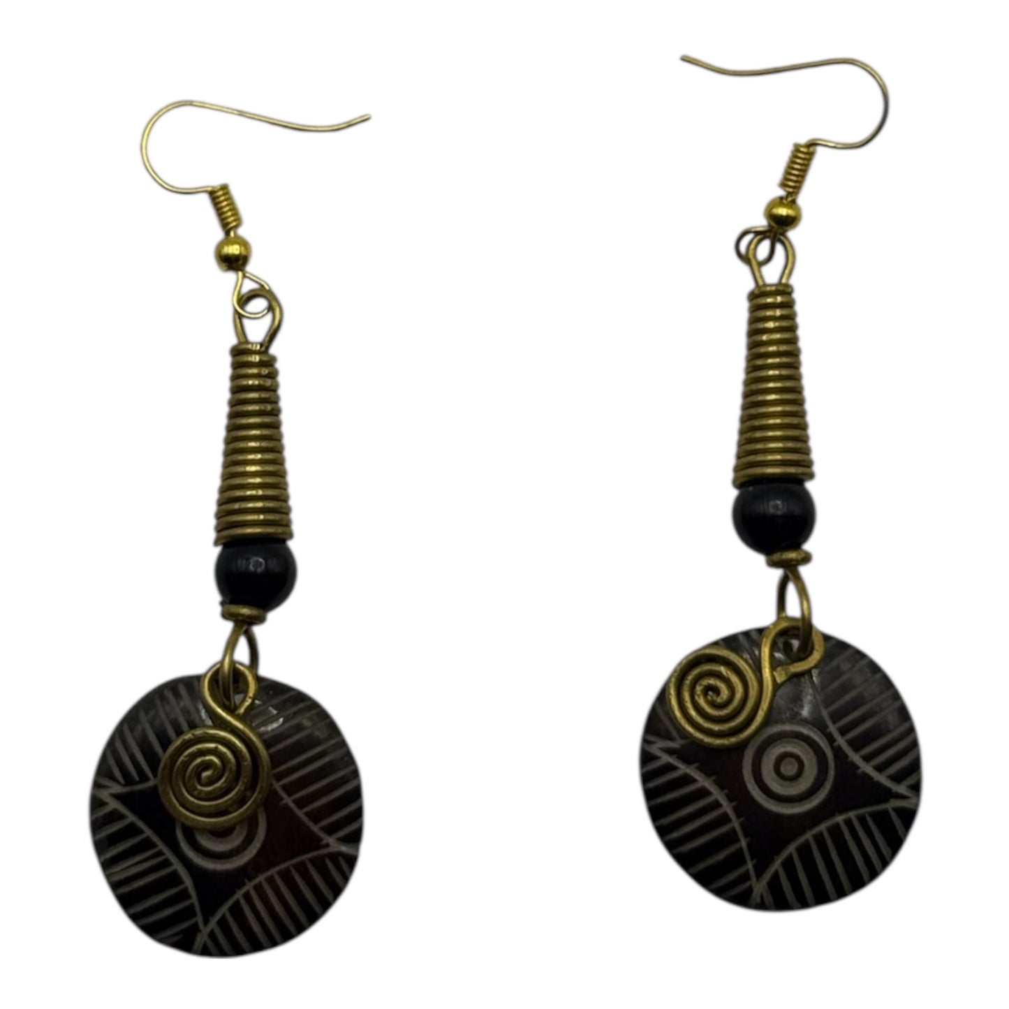Zulu Sun Spiral Earrings
