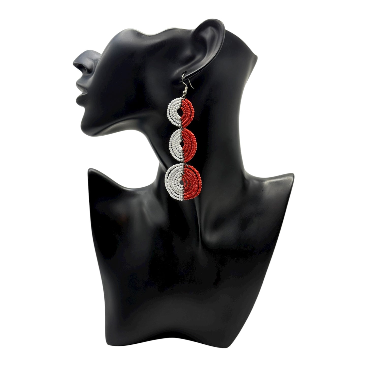 Triple Drop Beaded Circles (Available in multiple colors)