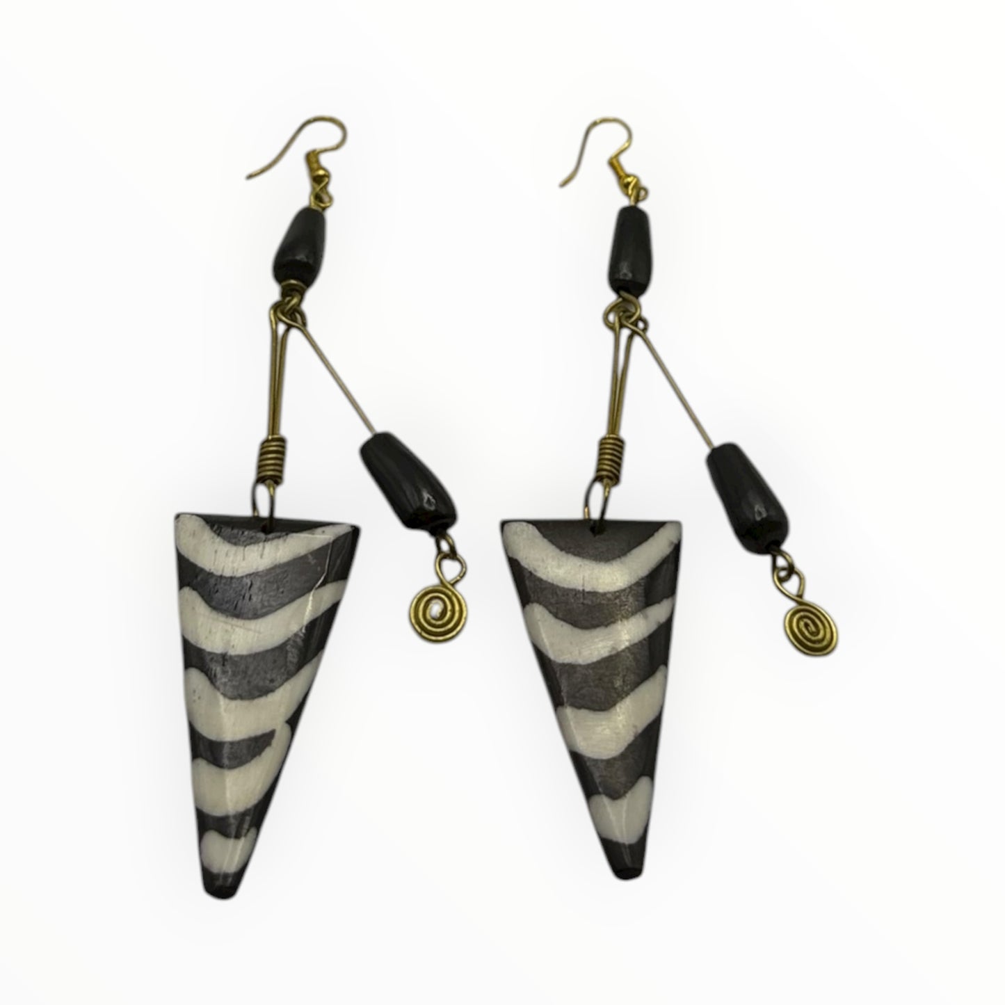 Zuri Wave Bone Earrings