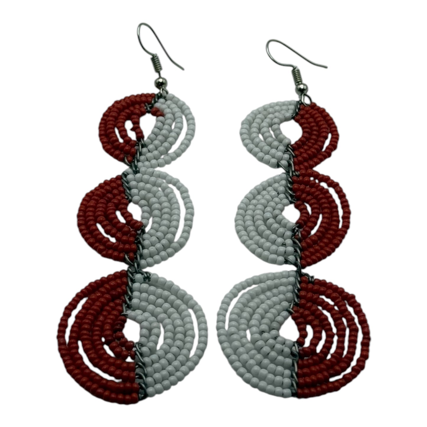 Triple Drop Beaded Circles (Available in multiple colors)