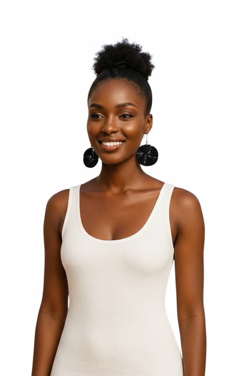 Beaded Circles Available in multiple colors)