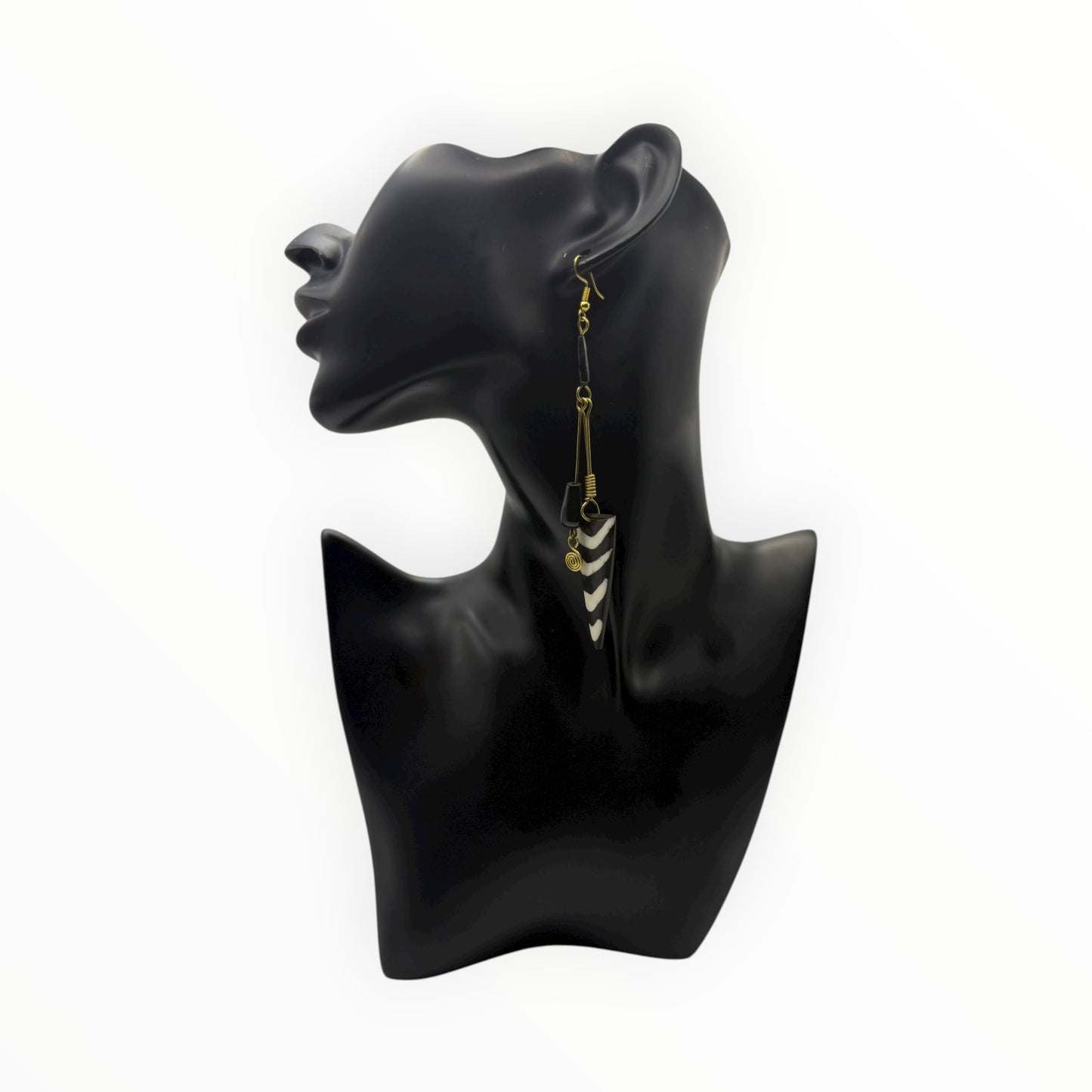 Zuri Wave Bone Earrings