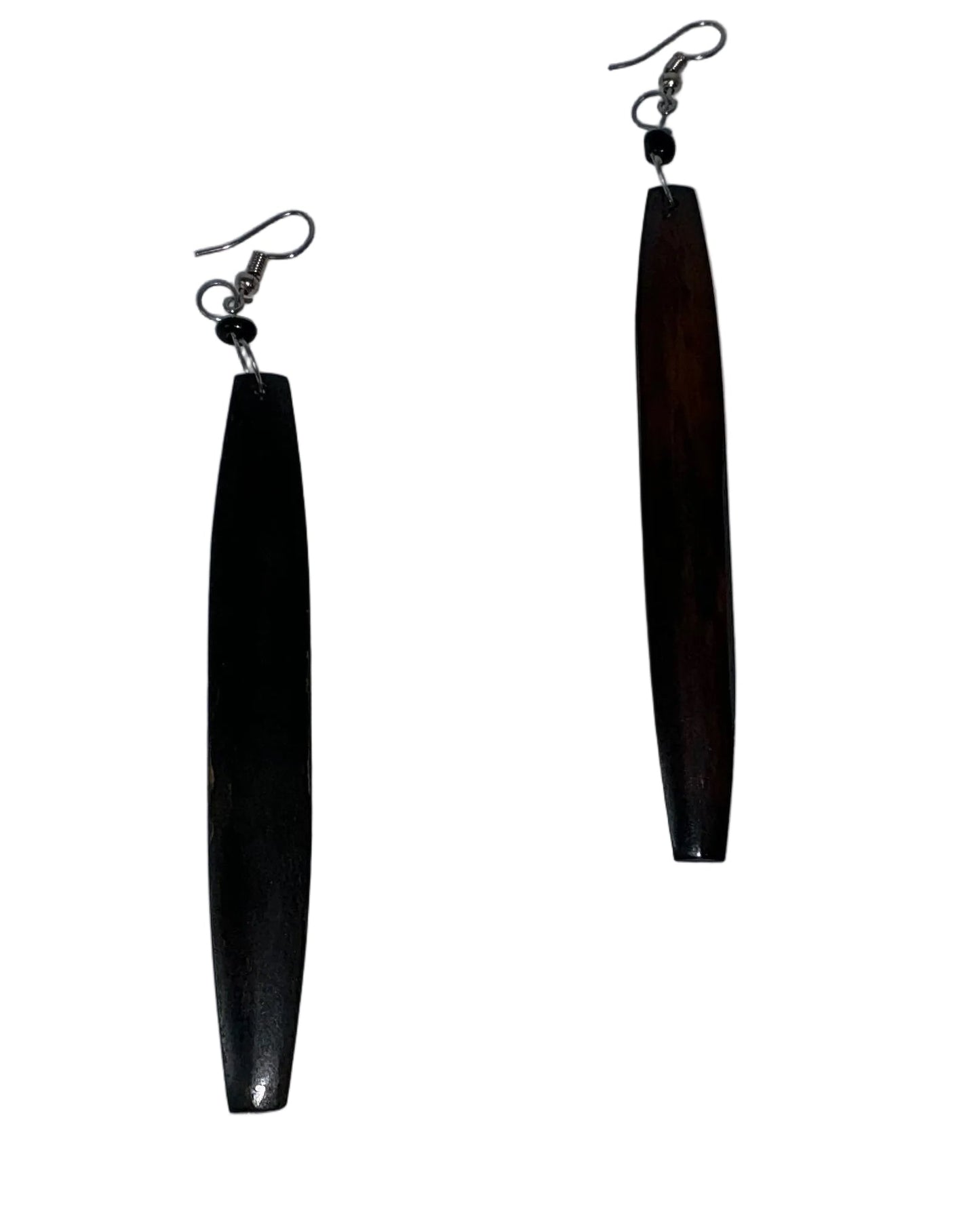 Ebony Bone Drop Earrings