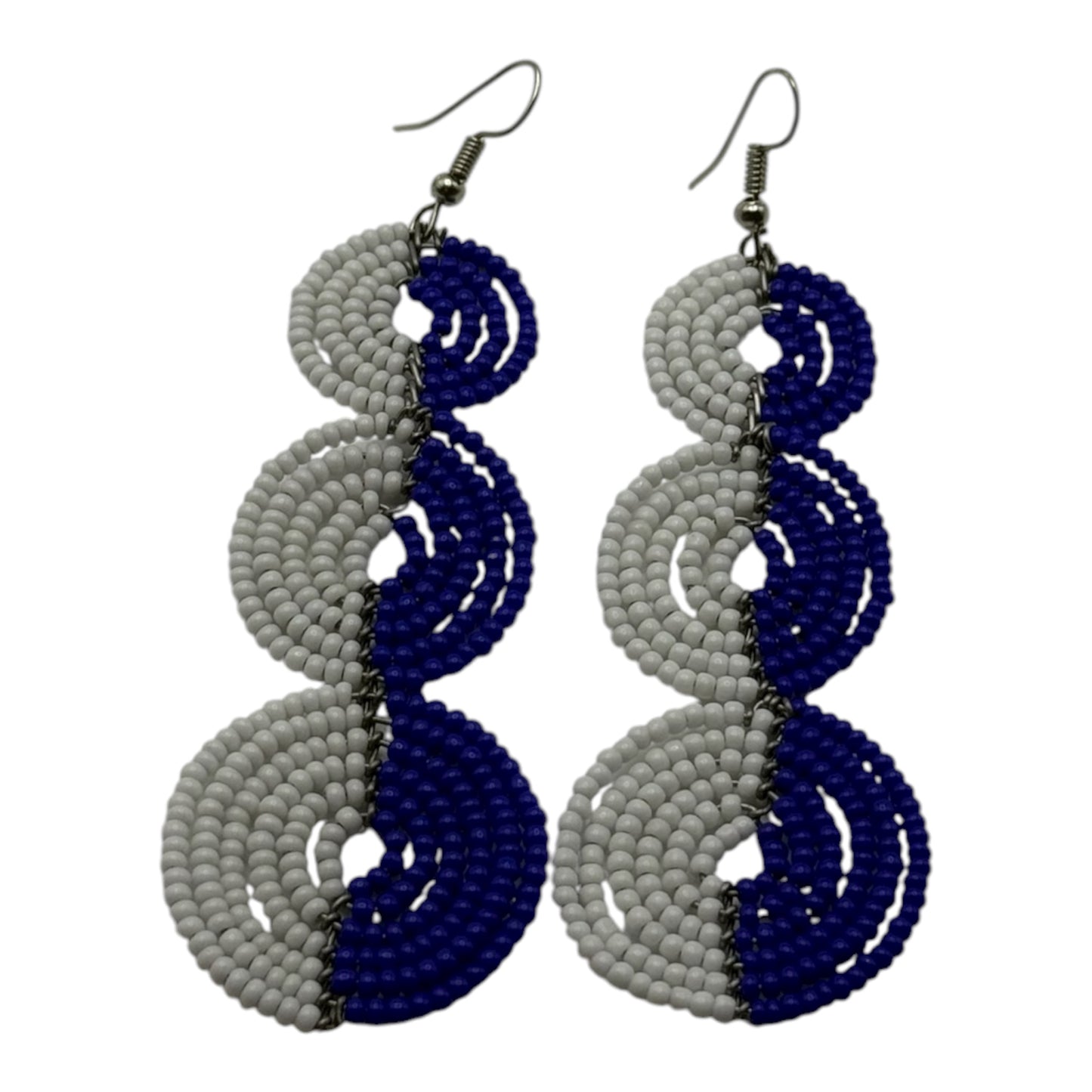 Triple Drop Beaded Circles (Available in multiple colors)
