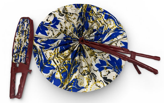 Labadi Ankara & Leather Fan