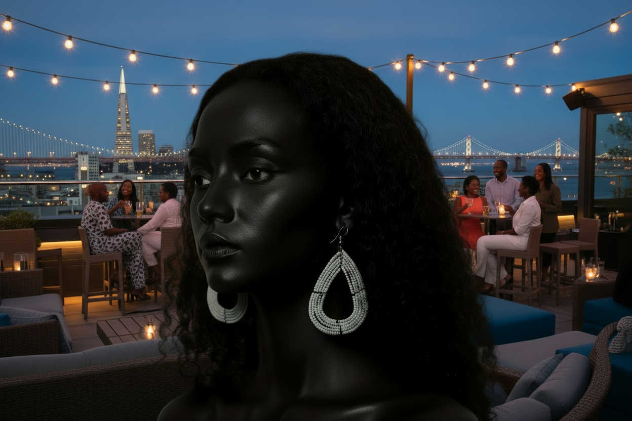 Beaded Maasai Tear Drop Earrings-Solid Color