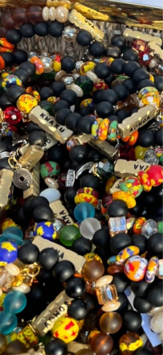 Ghana  Day Name Bracelet