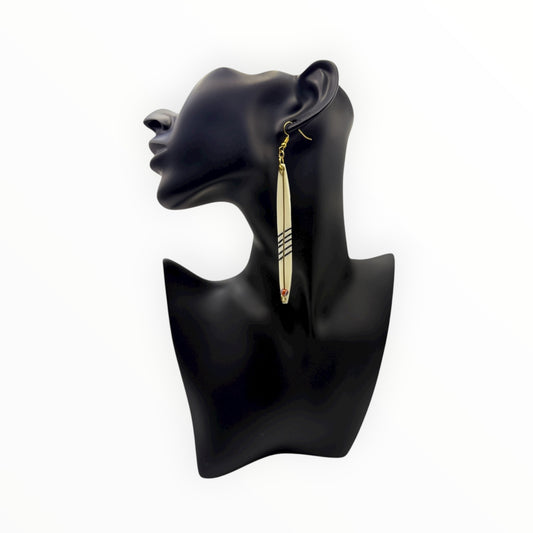 Heritage Line Drop Earrings
