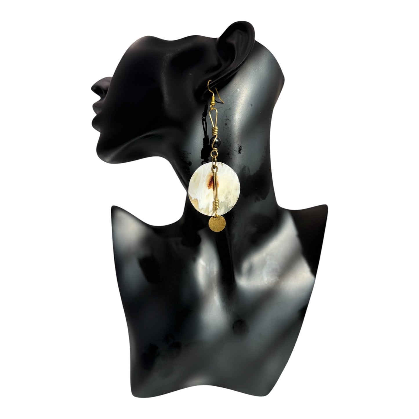 Handmade Cow Bone Piece – Cream & Natural