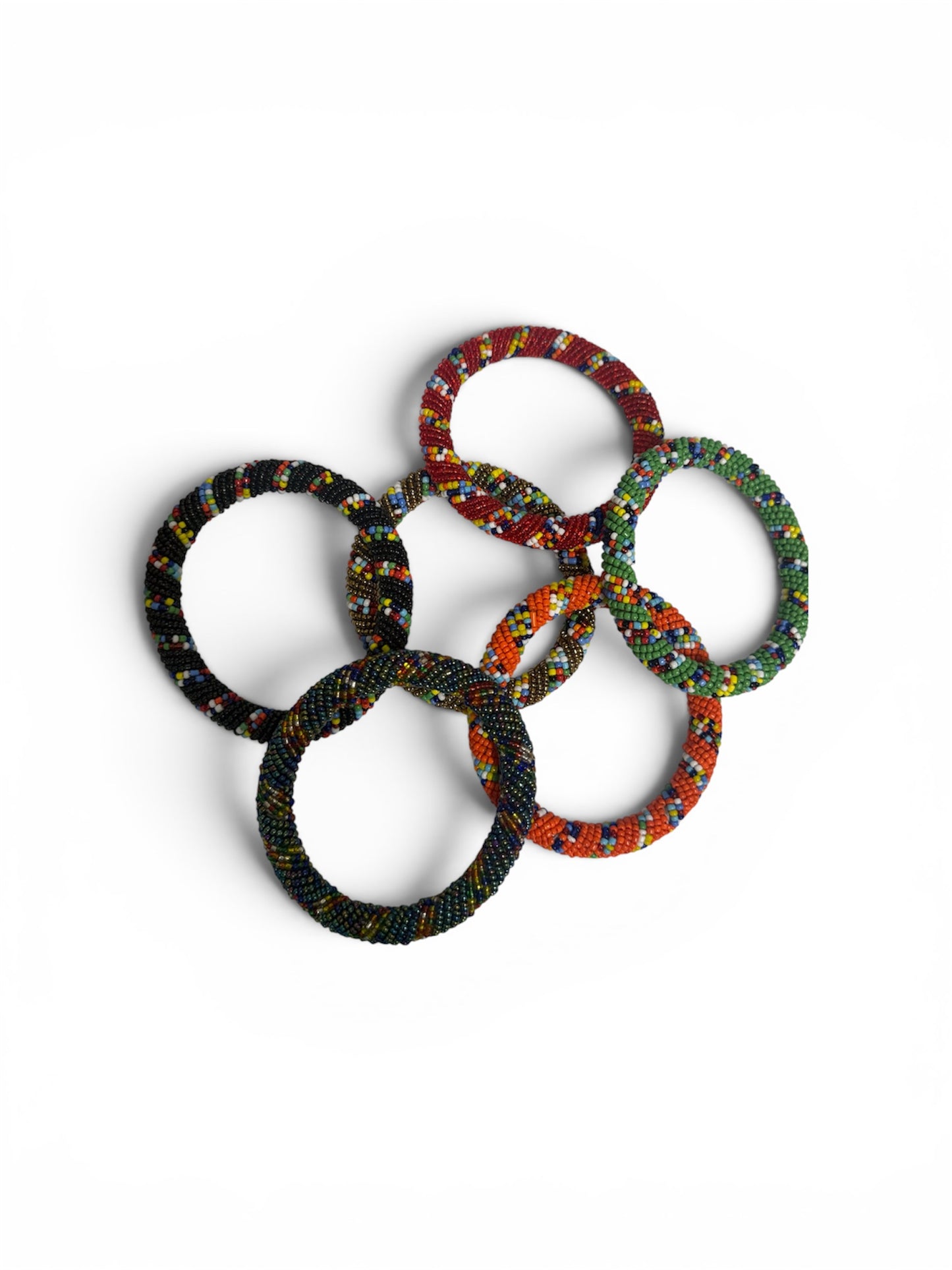 Maasai Beaded Bracelets-Multi Stripe Collection